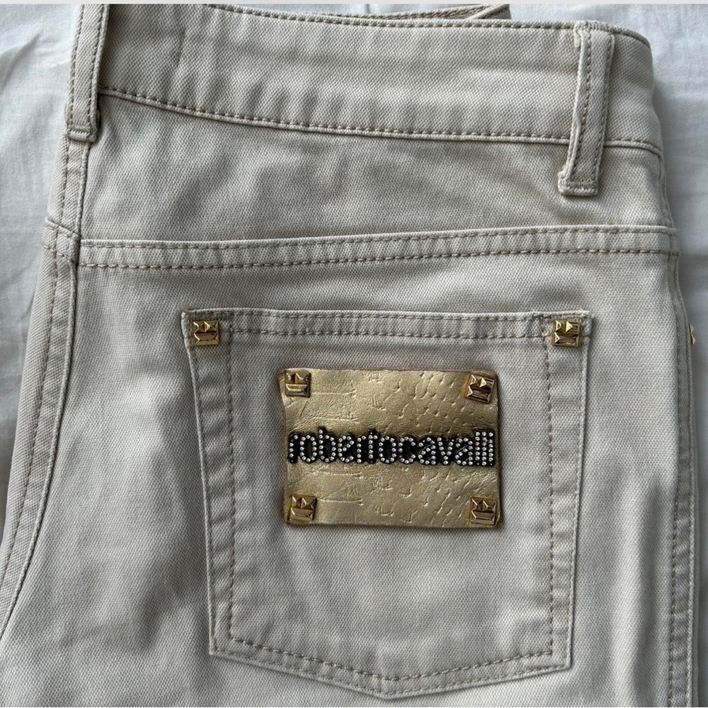 Roberto Cavalli Beige Women's Jeans